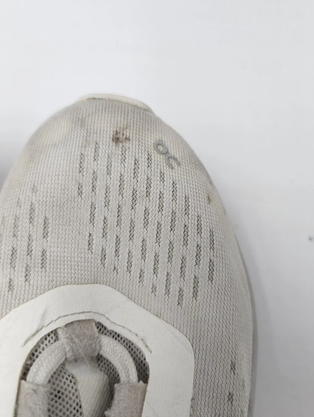 On Running Cloudmonster 1 White Glacier Graphic Spellout Max Cushion Womens 6.5